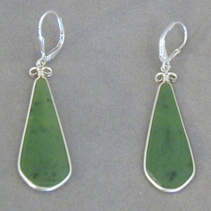wyoming jade silver earrings